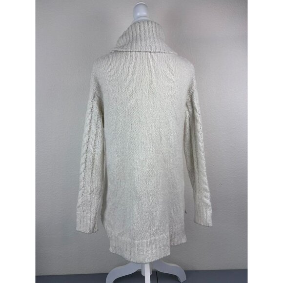 Smartwool women's XS ivory moon ridge boyfriend wool blend‎ oversized sweater - Picture 7 of 10